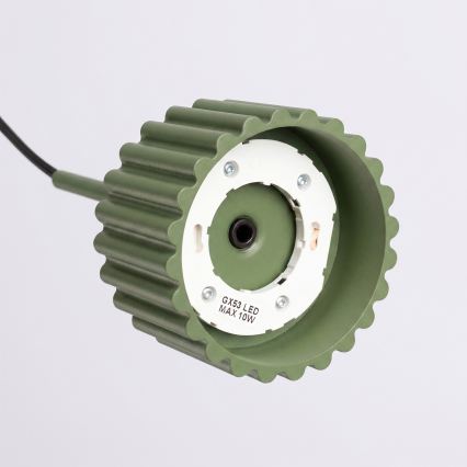 Rippvalgusti AURA, kaabliga, 1xGX53/10W/230V, roheline