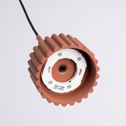 Ripatslaelamp kaabliga AURA 1xGX53/10W/230V punane