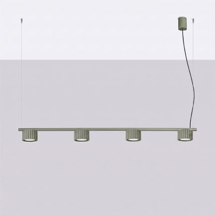 Ripplühter juhtmel AURA 4xGX53/10W/230V roheline
