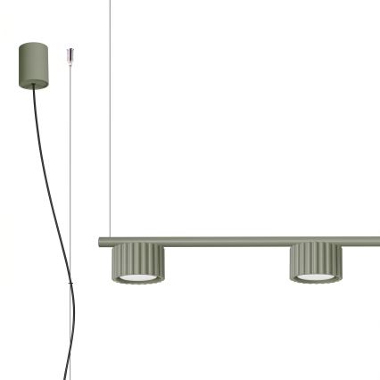 Ripplühter juhtmel AURA 4xGX53/10W/230V roheline