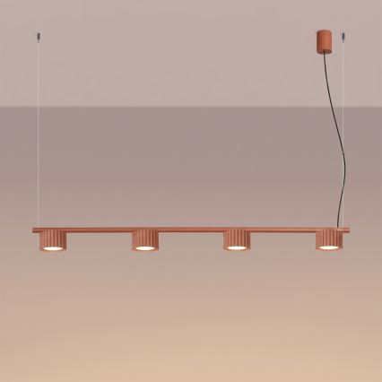 AURA rippvalgusti kaabliga 4xGX53/10W/230V, punane