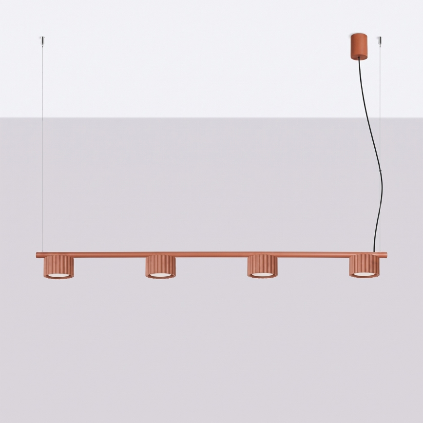 AURA rippvalgusti kaabliga 4xGX53/10W/230V, punane