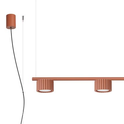 AURA rippvalgusti kaabliga 4xGX53/10W/230V, punane