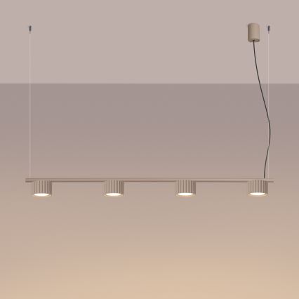 Ripplamp kaabliga AURA 4xGX53/10W/230V taupe