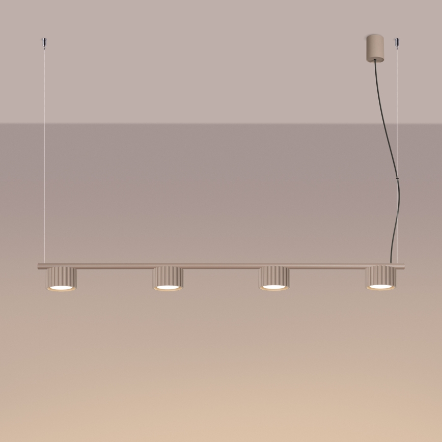 Ripplamp kaabliga AURA 4xGX53/10W/230V taupe