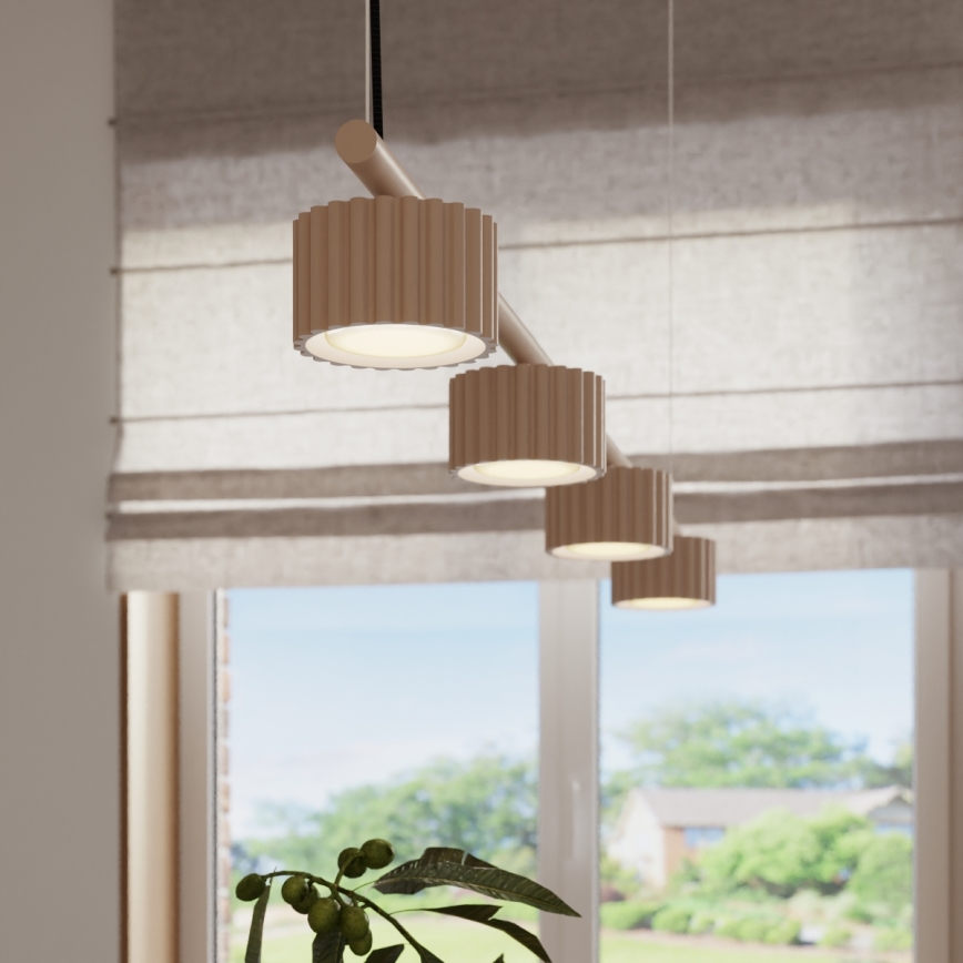 Ripplamp kaabliga AURA 4xGX53/10W/230V taupe