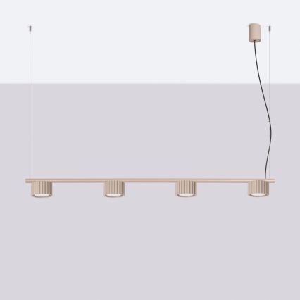 Ripplamp kaabliga AURA 4xGX53/10W/230V taupe