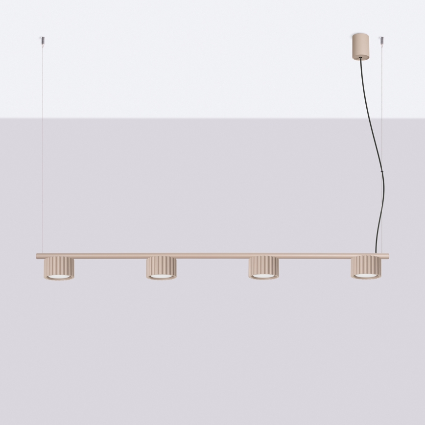Ripplamp kaabliga AURA 4xGX53/10W/230V taupe