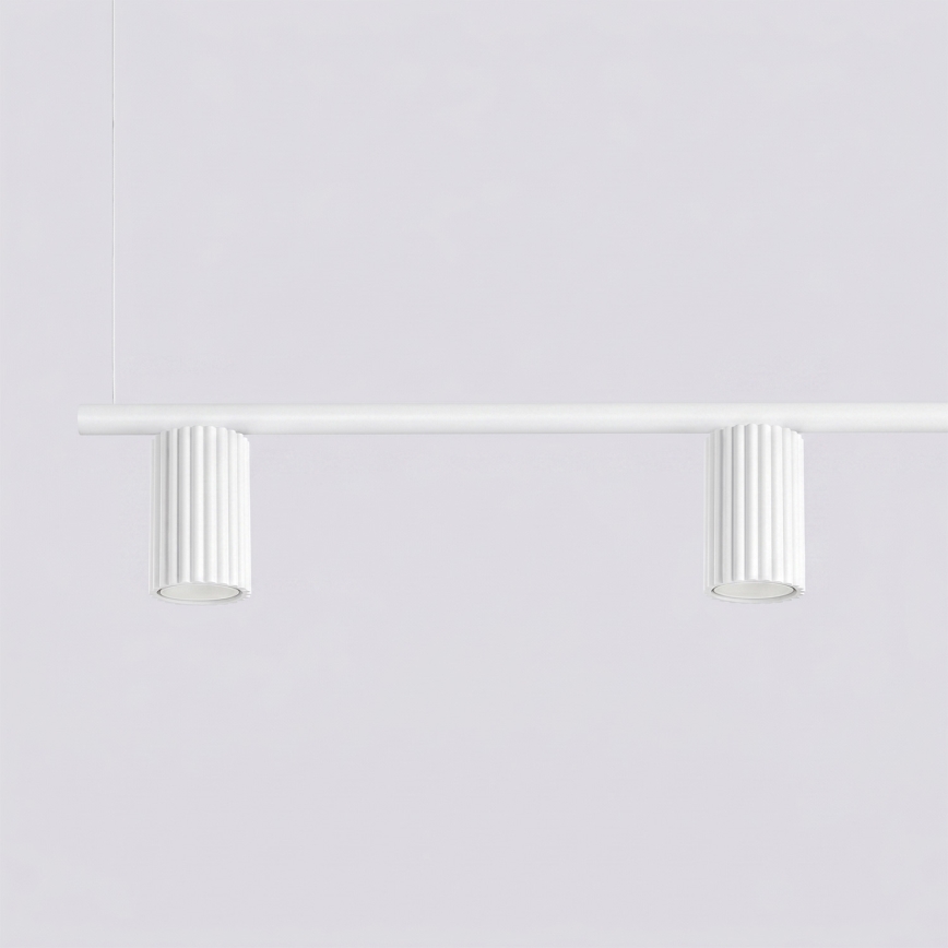 Laelamp kaabliga KARBON 4xGU10/10W/230V valge