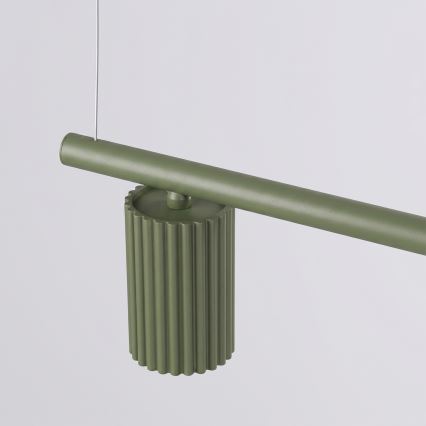 KARBON kaabliga lühter 4xGU10/10W/230V, roheline