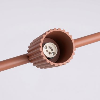 Rippvalgusti kaabliga KARBON 4xGU10/10W/230V oranž
