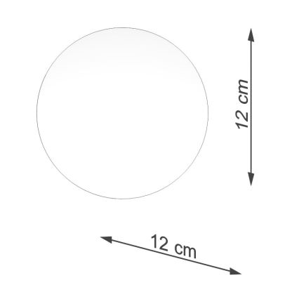 Asendus lambivari kohtvalgustile ja laualambile BOOMO G9 d. 12 cm valge
