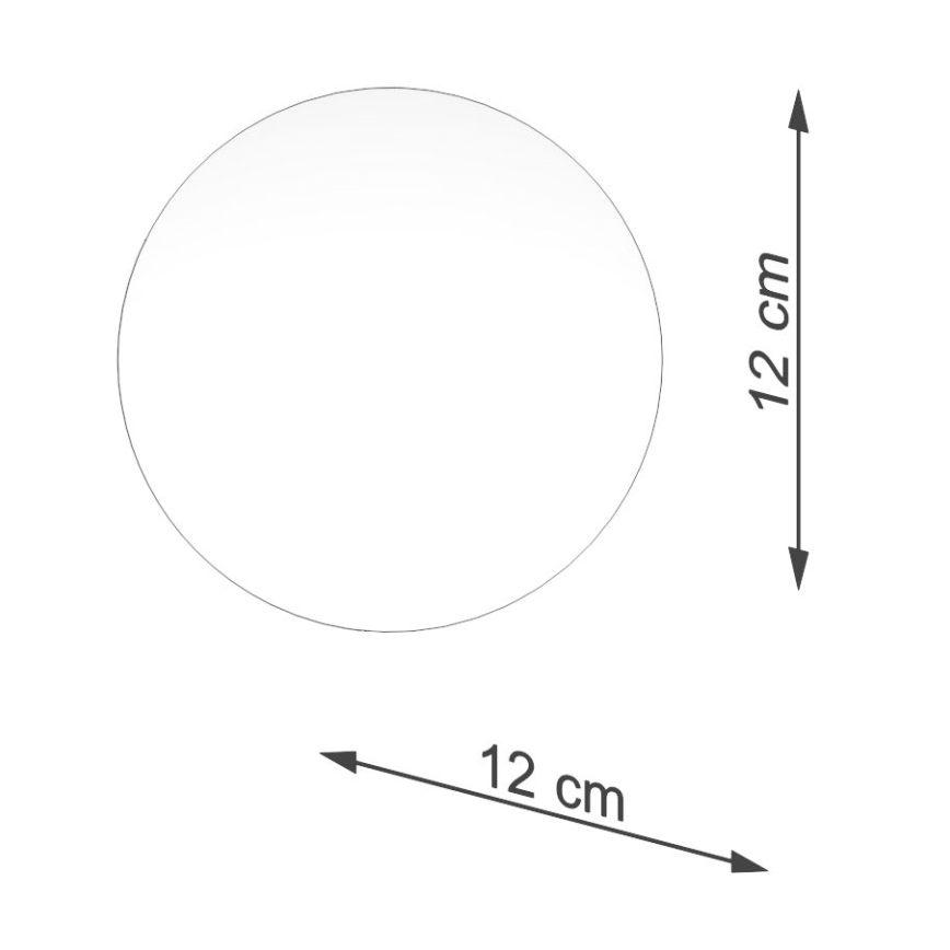 Asendus lambivari kohtvalgustile ja laualambile BOOMO G9 d. 12 cm valge
