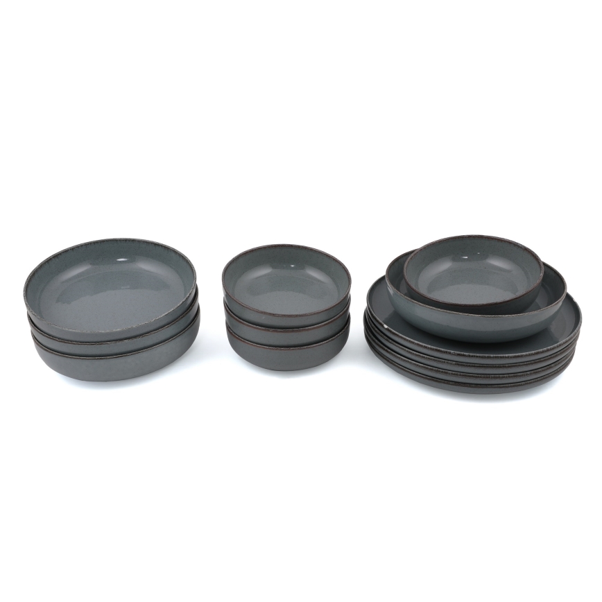 Söögikomplekt 12 tk hall/portselan