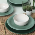 Söögikomplekt 18 tk roheline/valge/keraamika