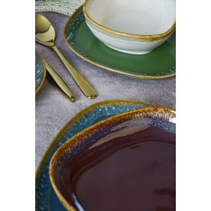 Söögikomplekt 24 tk erksavärviline/kivikeraamika