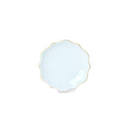 Söögikomplekt 24 tk valge/kuldne/kivisavi