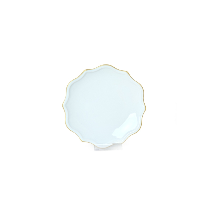 Söögikomplekt 24 tk valge/kuldne/kivisavi