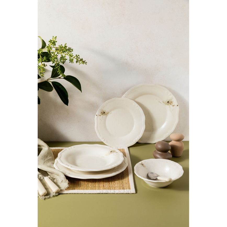 Söögikomplekt 27 tk kreemjas/portselan