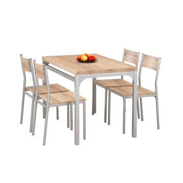 Söögikomplekt MALCOLM 110x70 cm metall/sonoma tamm