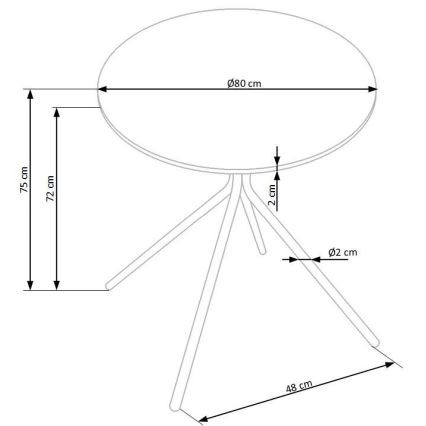 Söögilaud HOMORA must