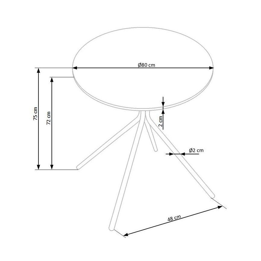 Söögilaud HOMORA must
