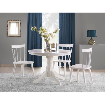 Söögilaud KOTI, läbimõõt 106 cm, valge