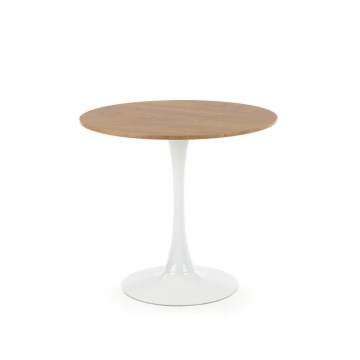 Söögilaud LUGI läbimõõt 80 cm pruun/valge