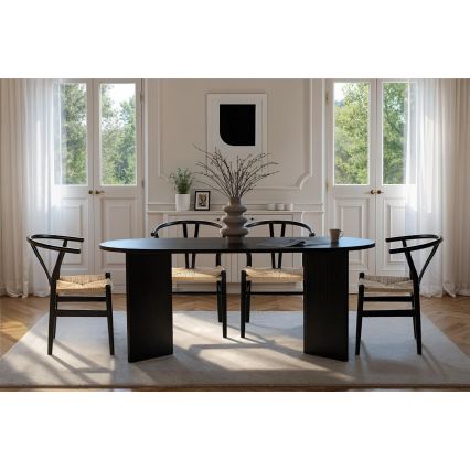 Söögilaud NEL 180x90 cm must