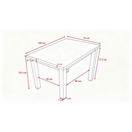 Söögilaud NOAH tamm sonoma