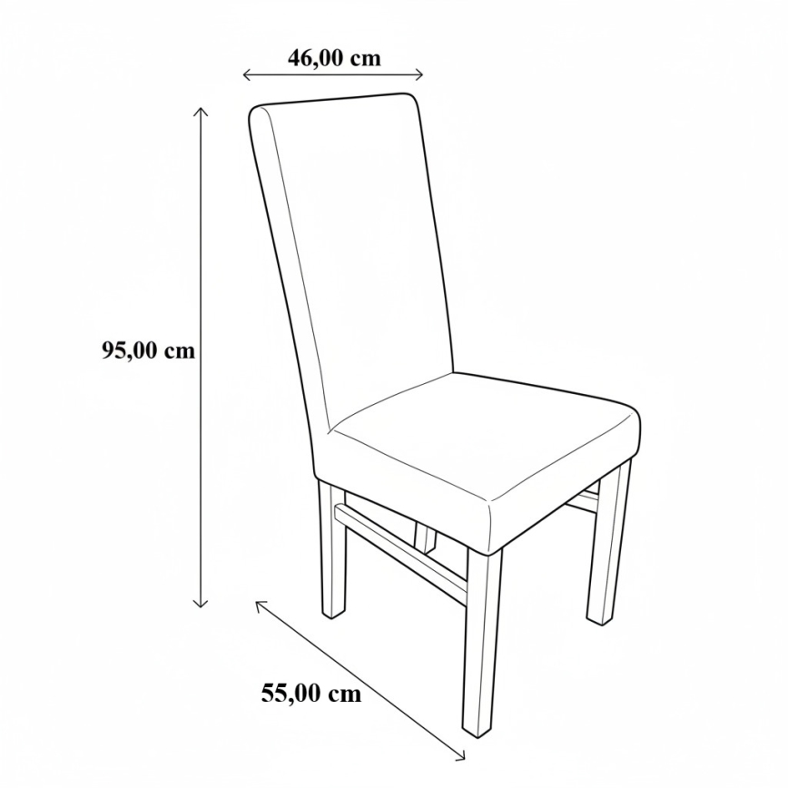 Söögitool ALISON must/tamm