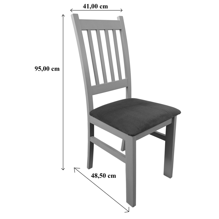 Söögitool SIMON pöök/tume