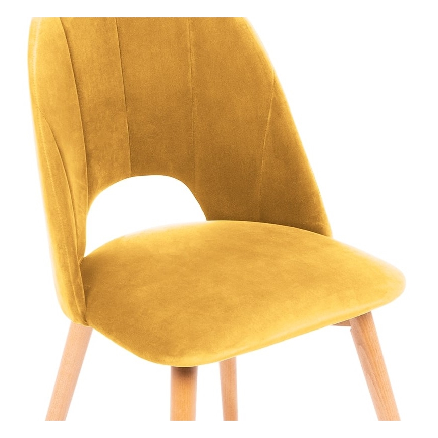Söögitool TINO 86x48 cm kollane/hele tamm