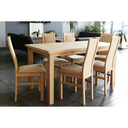 Söögitool ZOE pöök/kreemikas