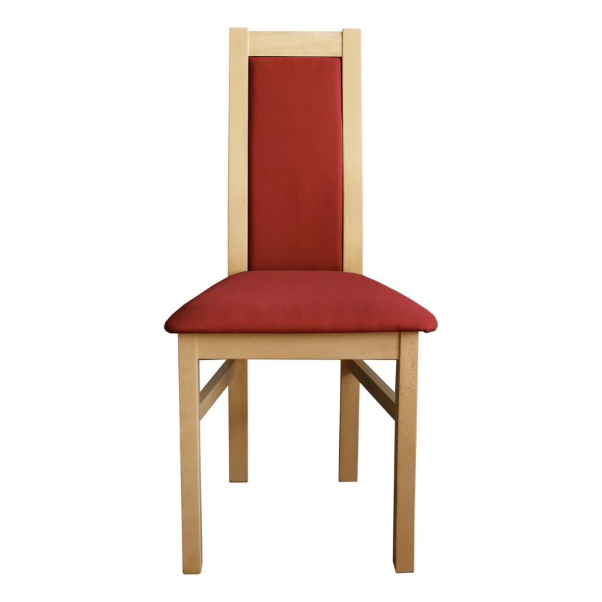 Söögitool ZOE pöök/punane