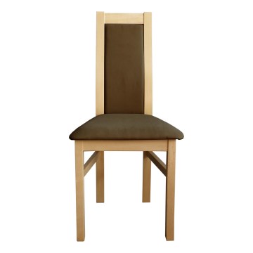 Söögitool ZOE pöök/tumepruun