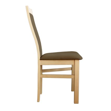 Söögitool ZOE pöök/tumepruun