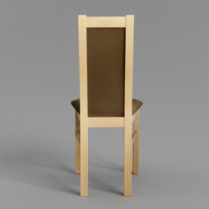 Söögitool ZOE pöök/tumepruun