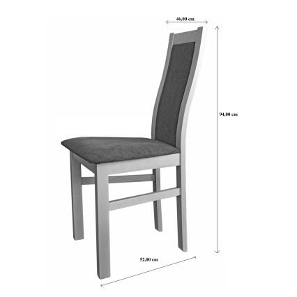 Söögitool ZOE pöök/tumepruun