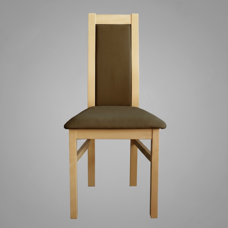 Söögitool ZOE tamm/tumepruun