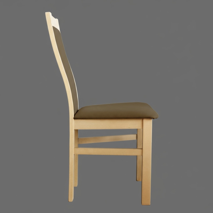 Söögitool ZOE tamm/tumepruun