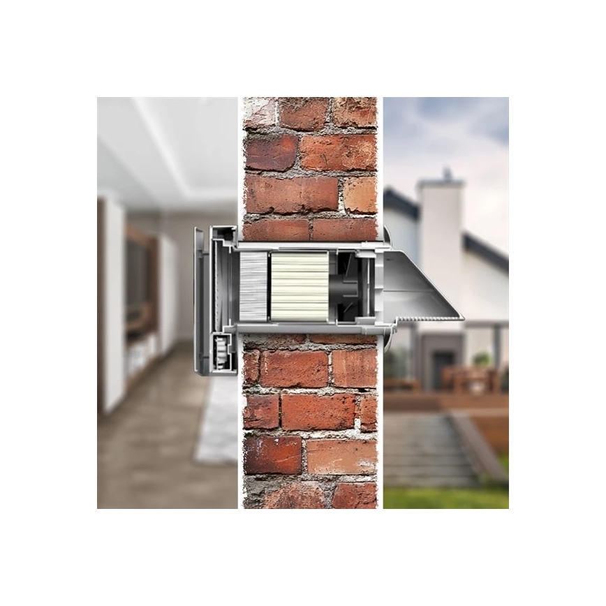 Soojustagastusega ventilatsioon 12W Wi-Fi Tuya + kaugjuhtimispult