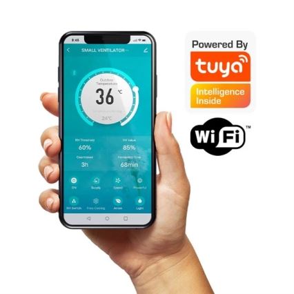 Soojustagastusega ventilatsioon 12W Wi-Fi Tuya + kaugjuhtimispult