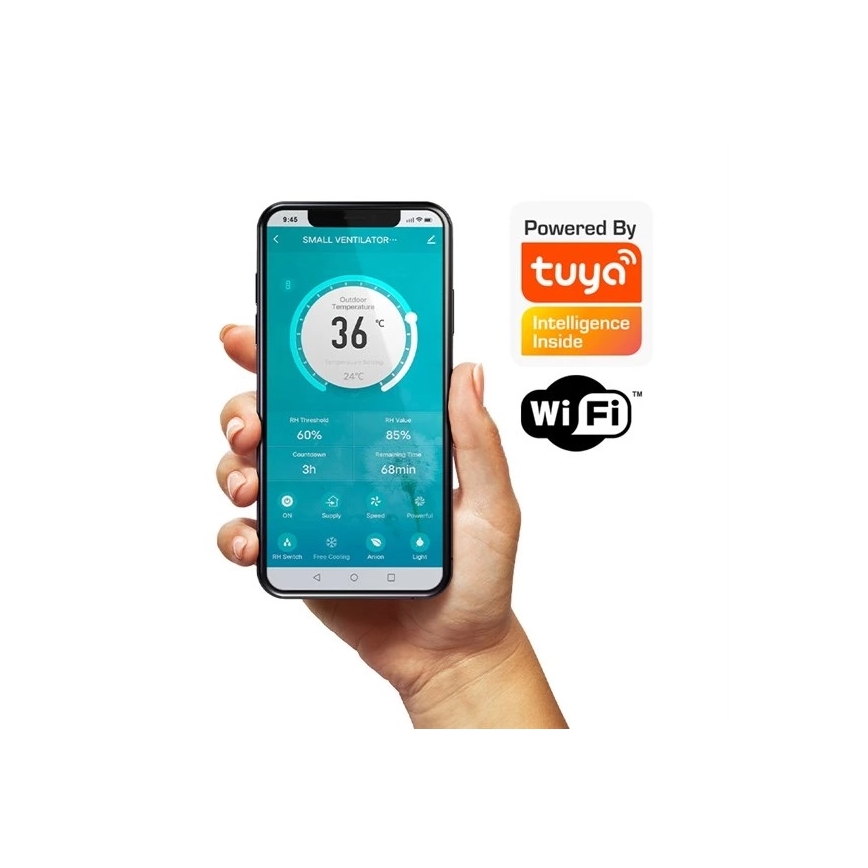 Soojustagastusega ventilatsioon 12W Wi-Fi Tuya + kaugjuhtimispult