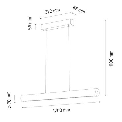 LED Hämardatav lühter CONOR LED/34,5W/230V tamm