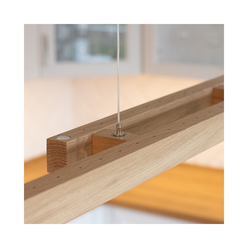LED Hämardatav lühter SMAL 2xLED/22,5W/230V tamm - FSC sertifitseeritud