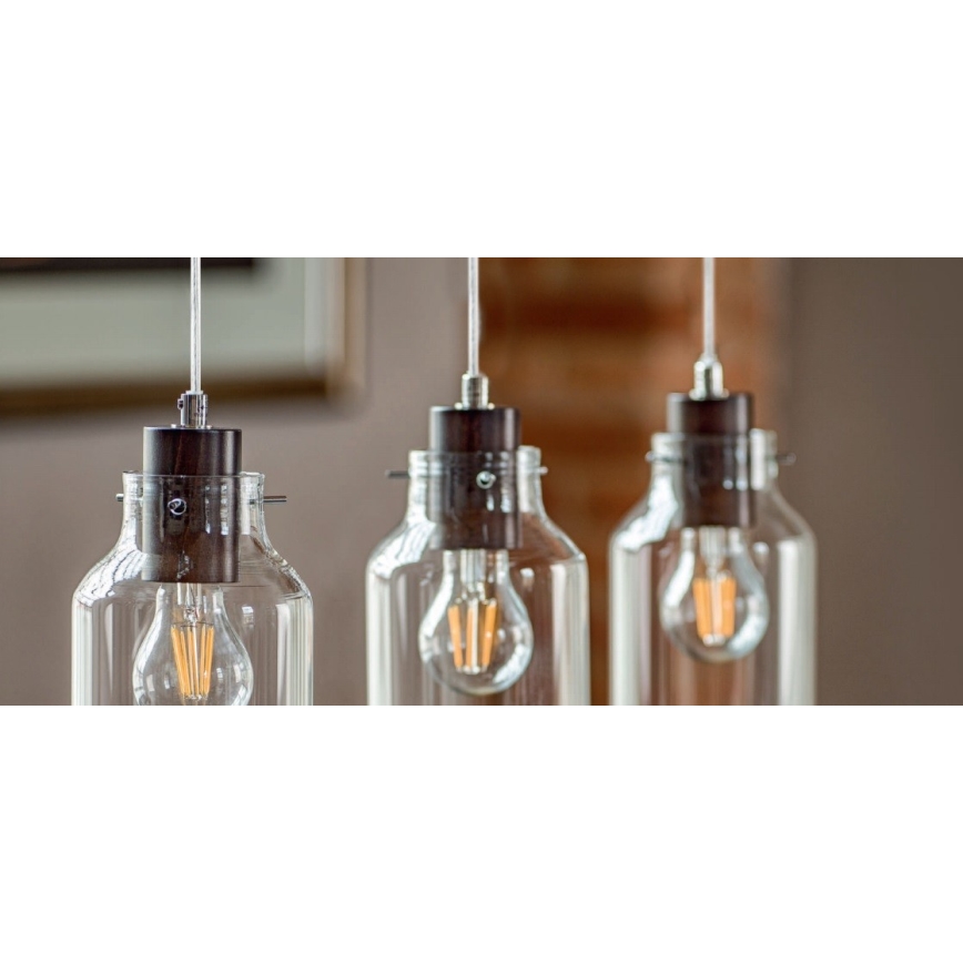 Lühter ALESSANDRO 1xE27/60W/230V pöök - FSC sertifitseeritud