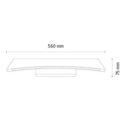 LED Hämardatav seinavalgusti ZIAD LED/6,5W/230V tamm – FSC sertifitseeritud