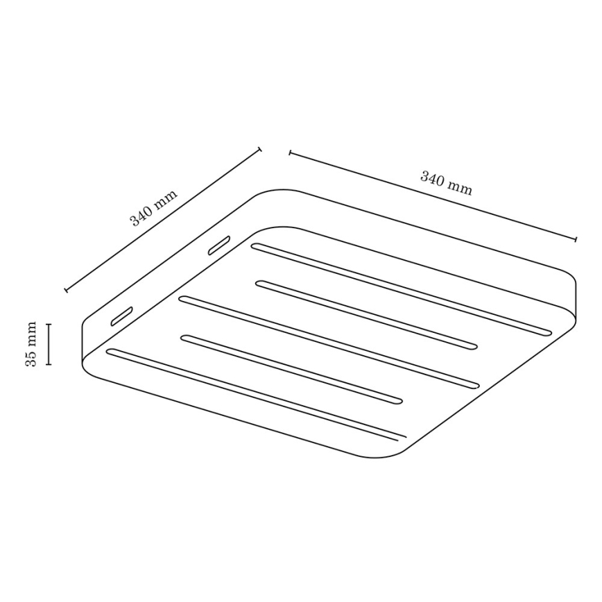 LED Laevalgusti NEELE 5xLED/3.9W/230V tamm - FSC sertifitseeritud