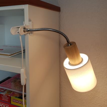 Lamp klamberkinnitusega TREEHOUSE 1xE27/25W/230V tamm - FSC sertifitseeritud